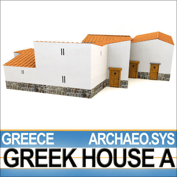 Ancient Greek House A 3D model_1