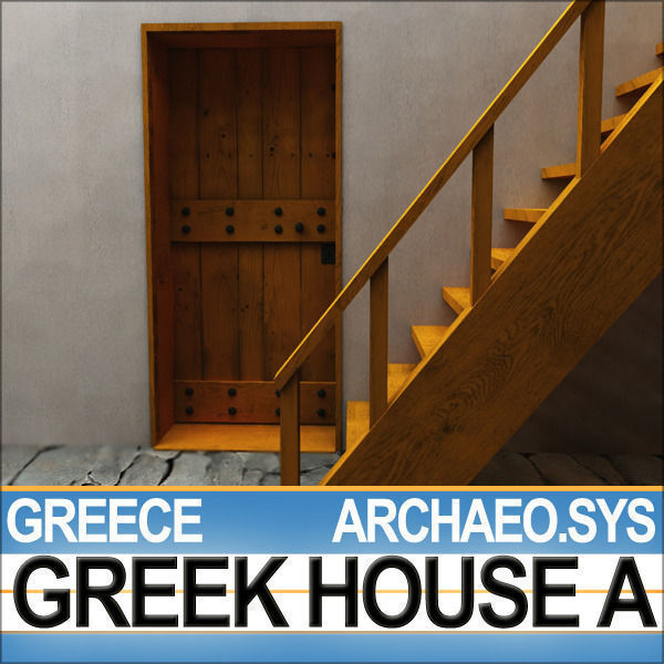 Ancient Greek House A 3D model_15