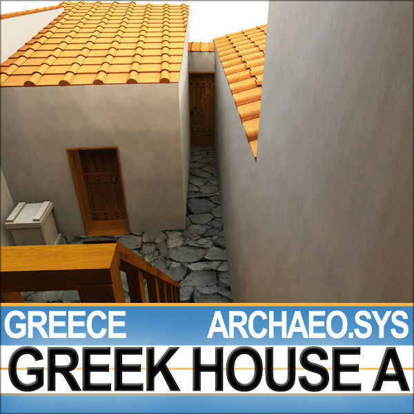 Ancient Greek House A 3D model_16
