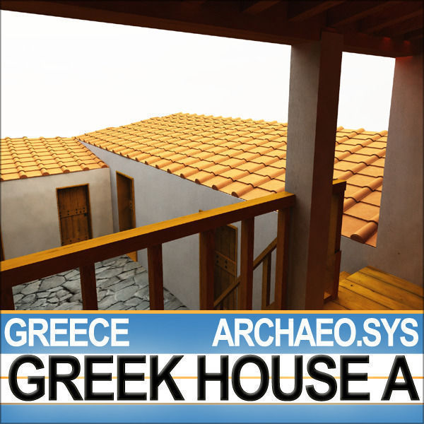 Ancient Greek House A 3D model_12