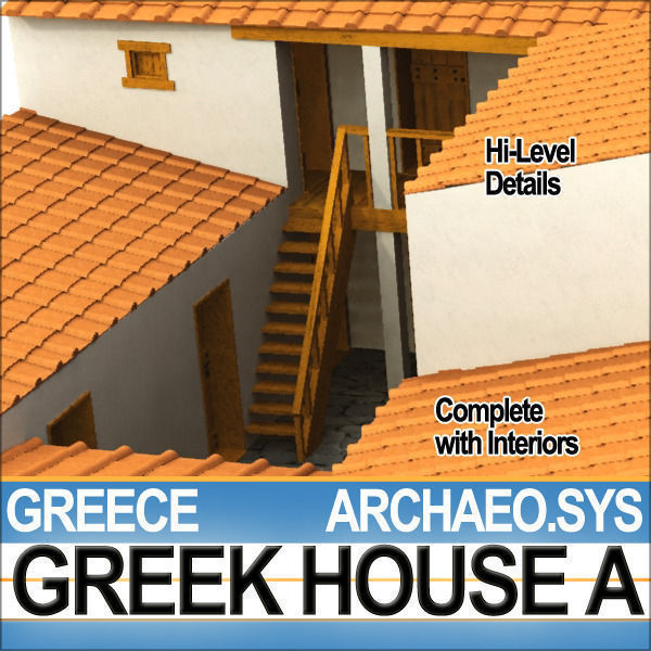 Ancient Greek House A 3D model_17