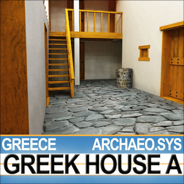Ancient Greek House A 3D model_14