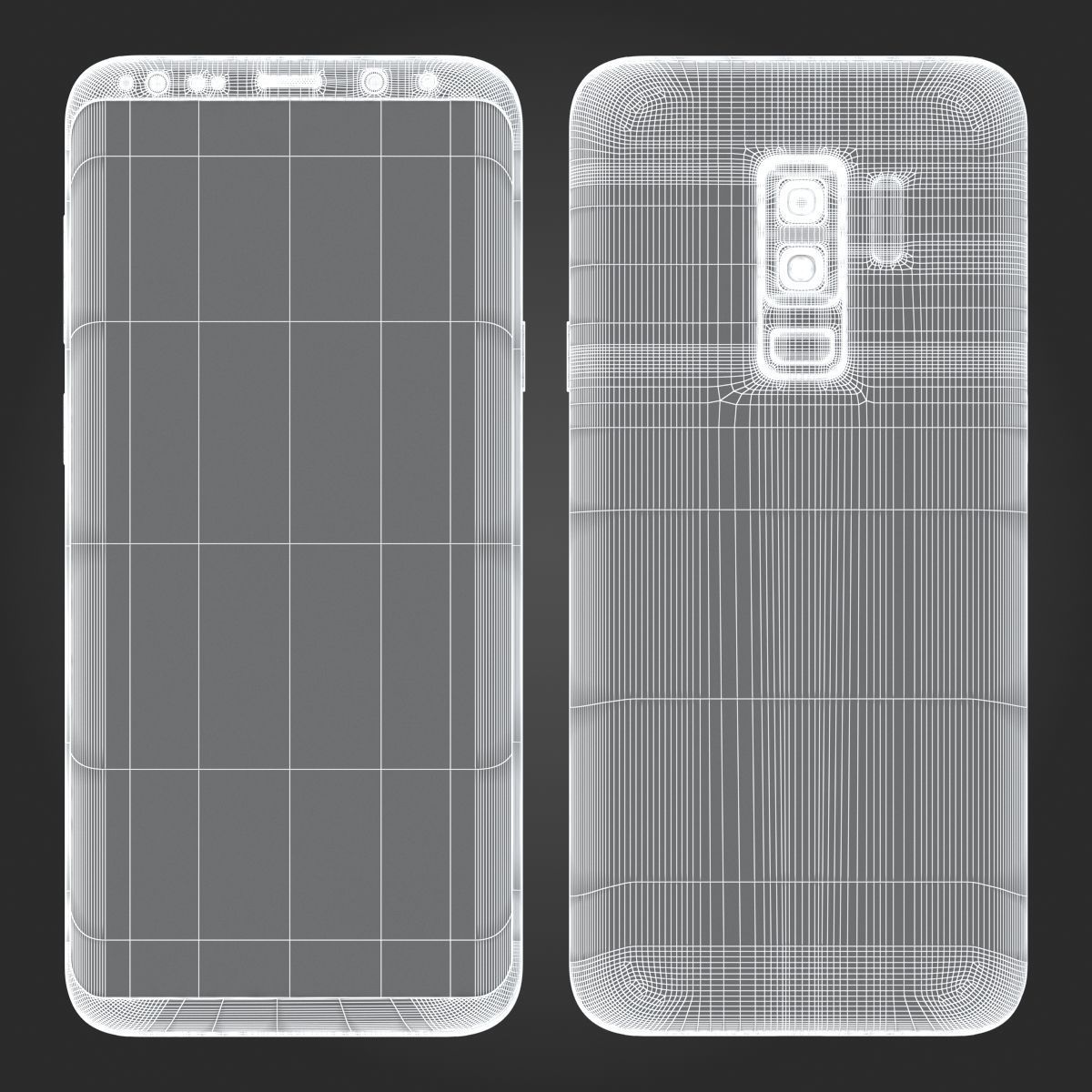 Samsung Galaxy S9 Plus Coral Blue 3D model_12