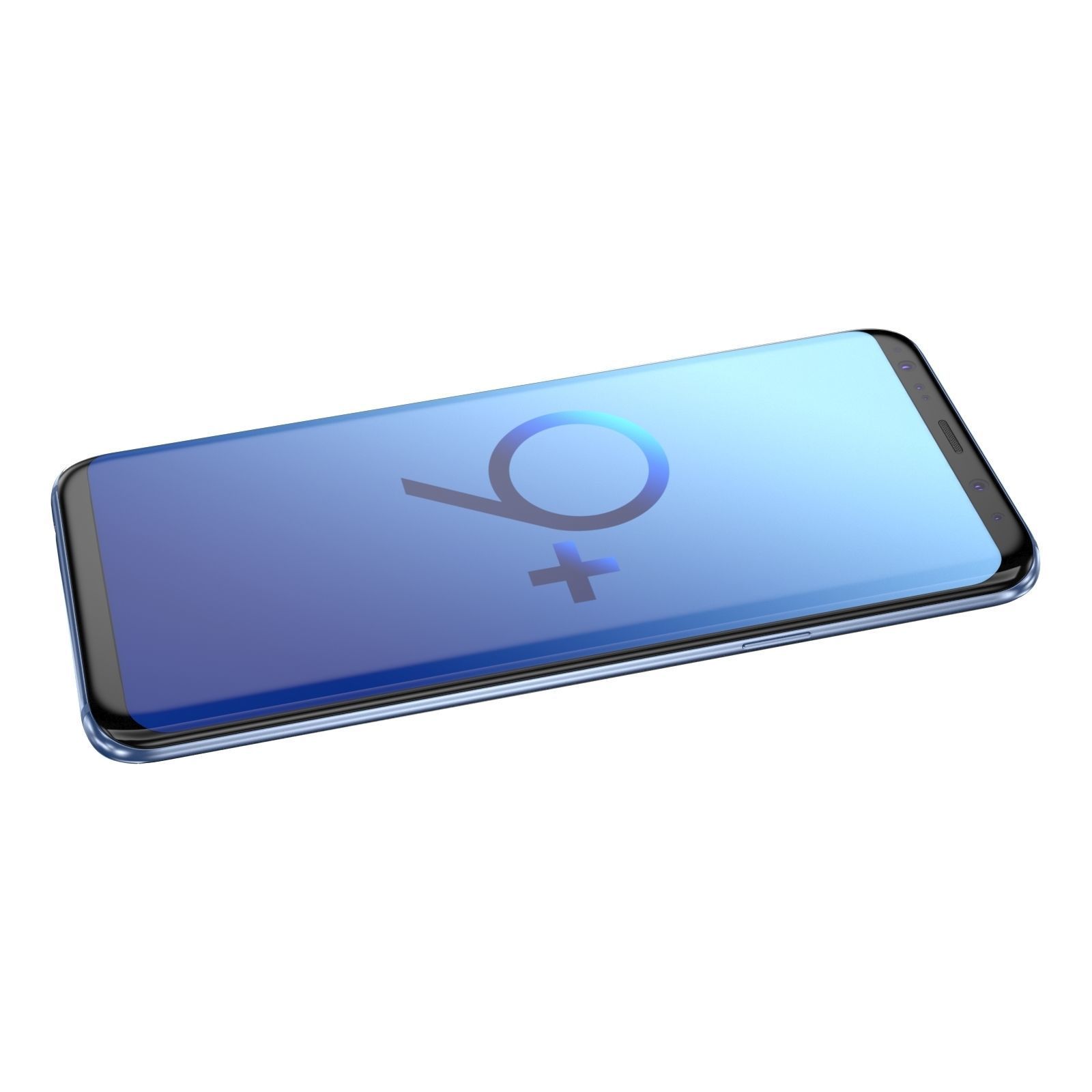 Samsung Galaxy S9 Plus Coral Blue 3D model_3