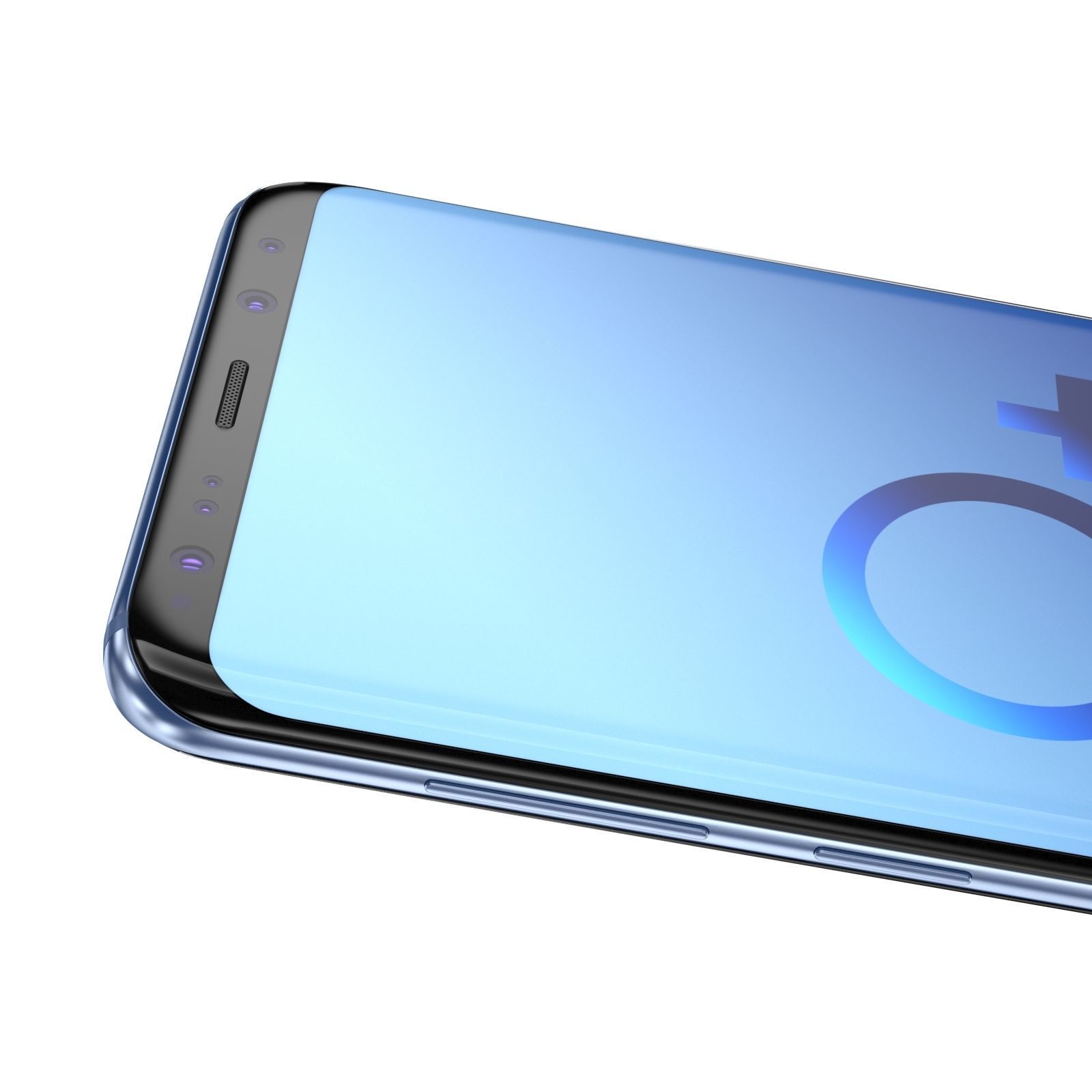 Samsung Galaxy S9 Plus Coral Blue 3D model_6
