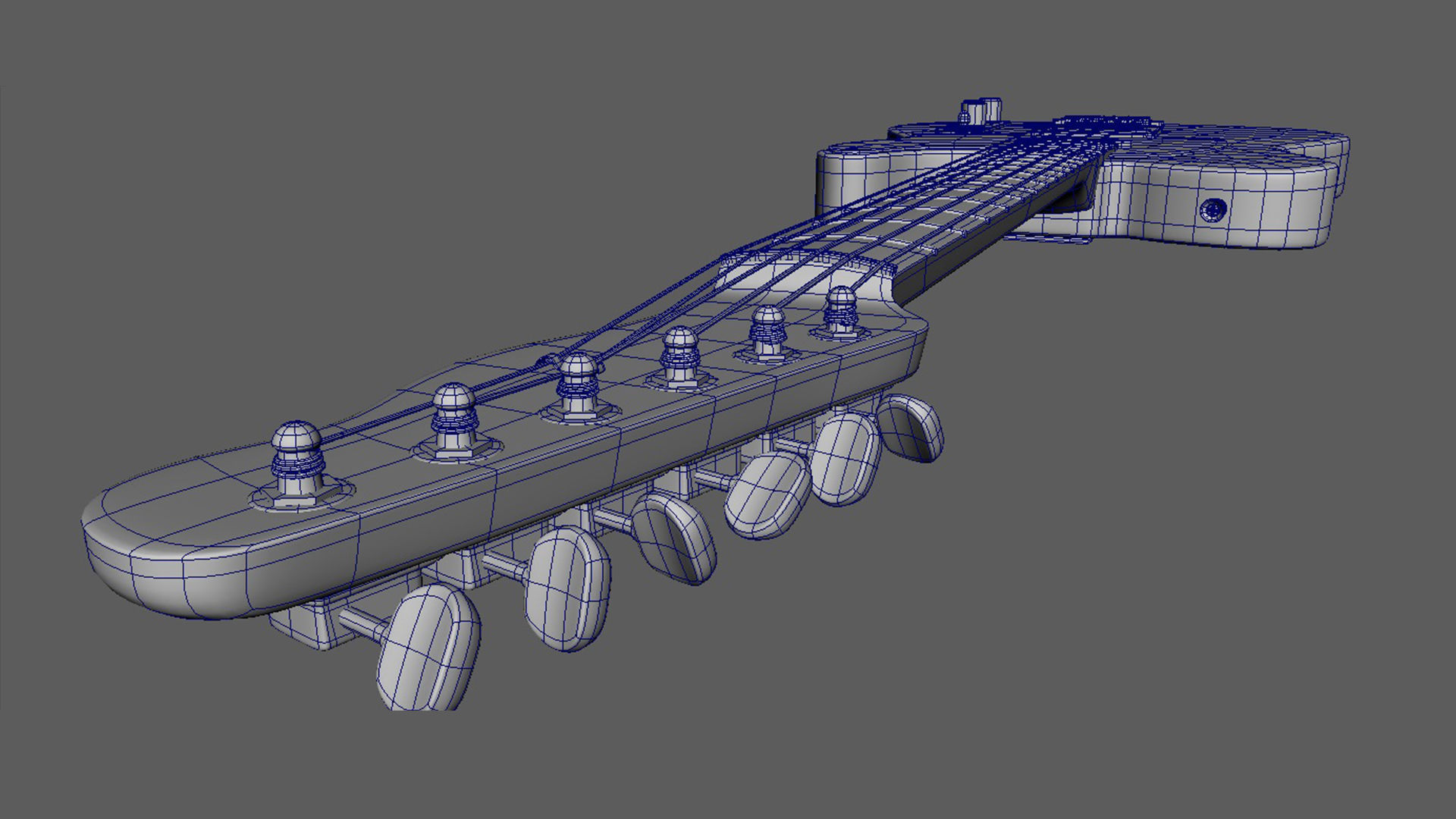 Fender Telecaster 1966 Low-poly 3D model_14