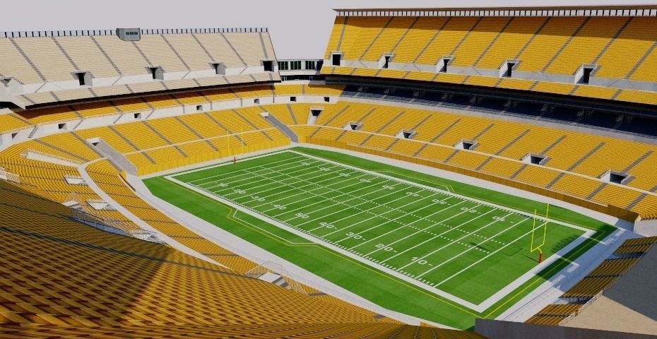 Heinz Field - Pittsburgh Low-poly 3D model_6