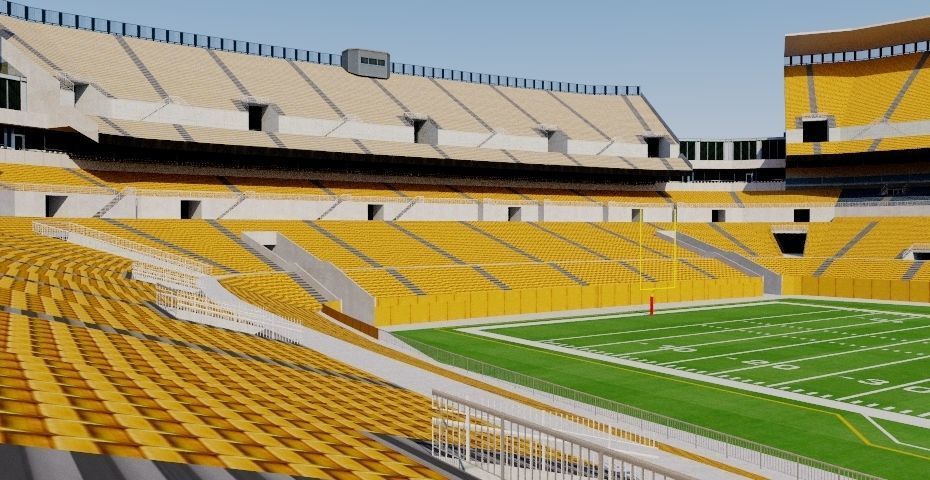 Heinz Field - Pittsburgh Low-poly 3D model_3