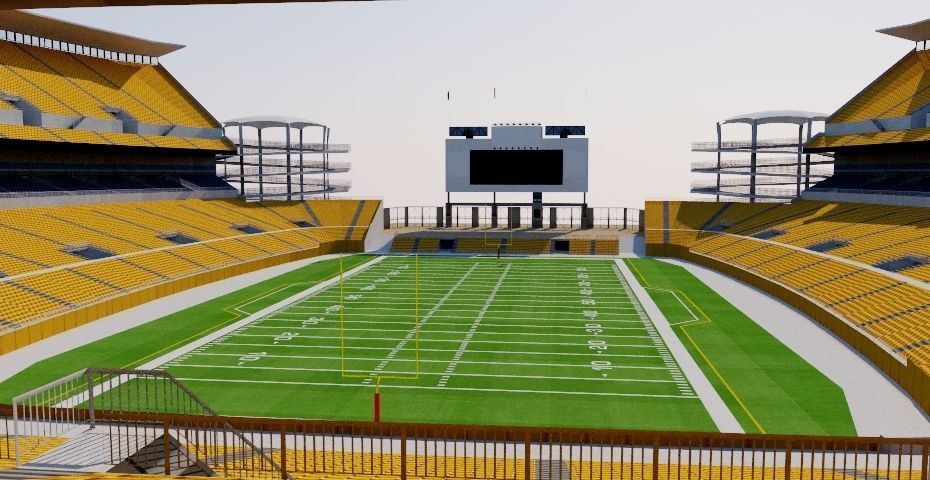 Heinz Field - Pittsburgh Low-poly 3D model_4