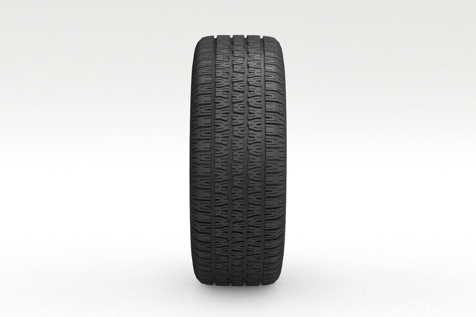 VINTAGE WHEEL AND TIRE 8 3D model_6