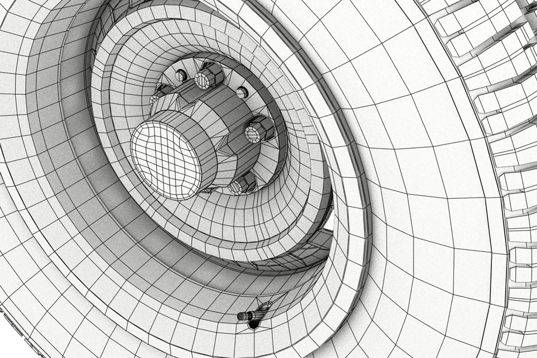 VINTAGE WHEEL AND TIRE 8 3D model_9