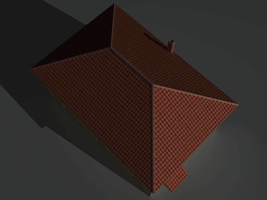 House Collection Set 3 with balcony Low-poly 3D model_20
