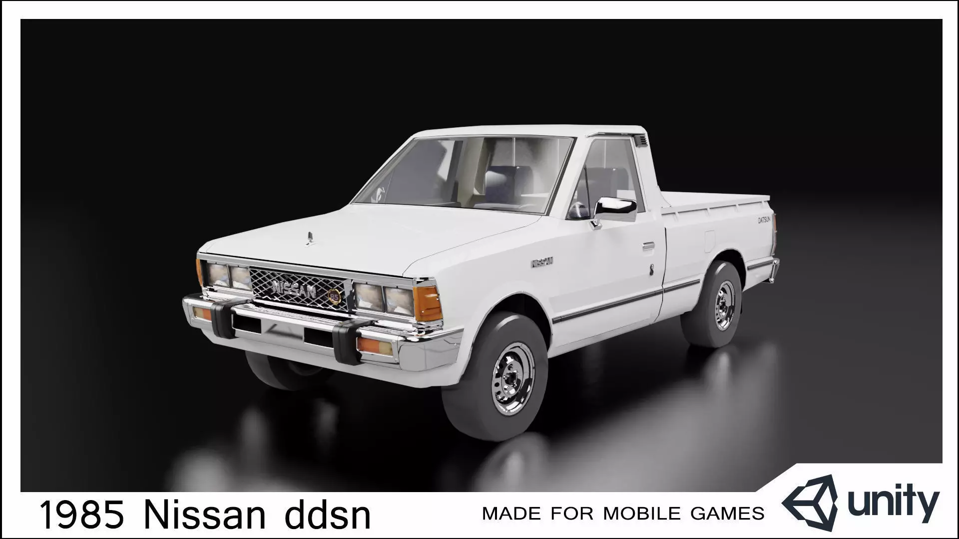 1985 Nissan ddsn 3D Low-poly 3D model