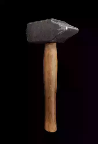 Blacksmiths Hammer Free low-poly 3D model