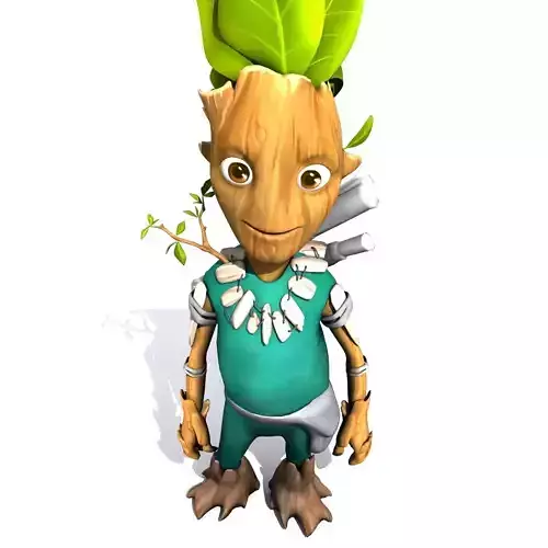 Set 01 - Cartoon Character 01 - Tree Man