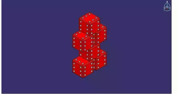 charmed dice Free 3D model