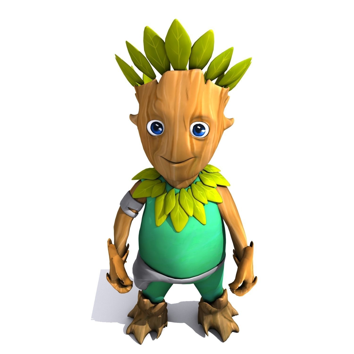 Cartoon Character Set 01 - Tree People 3D model_15