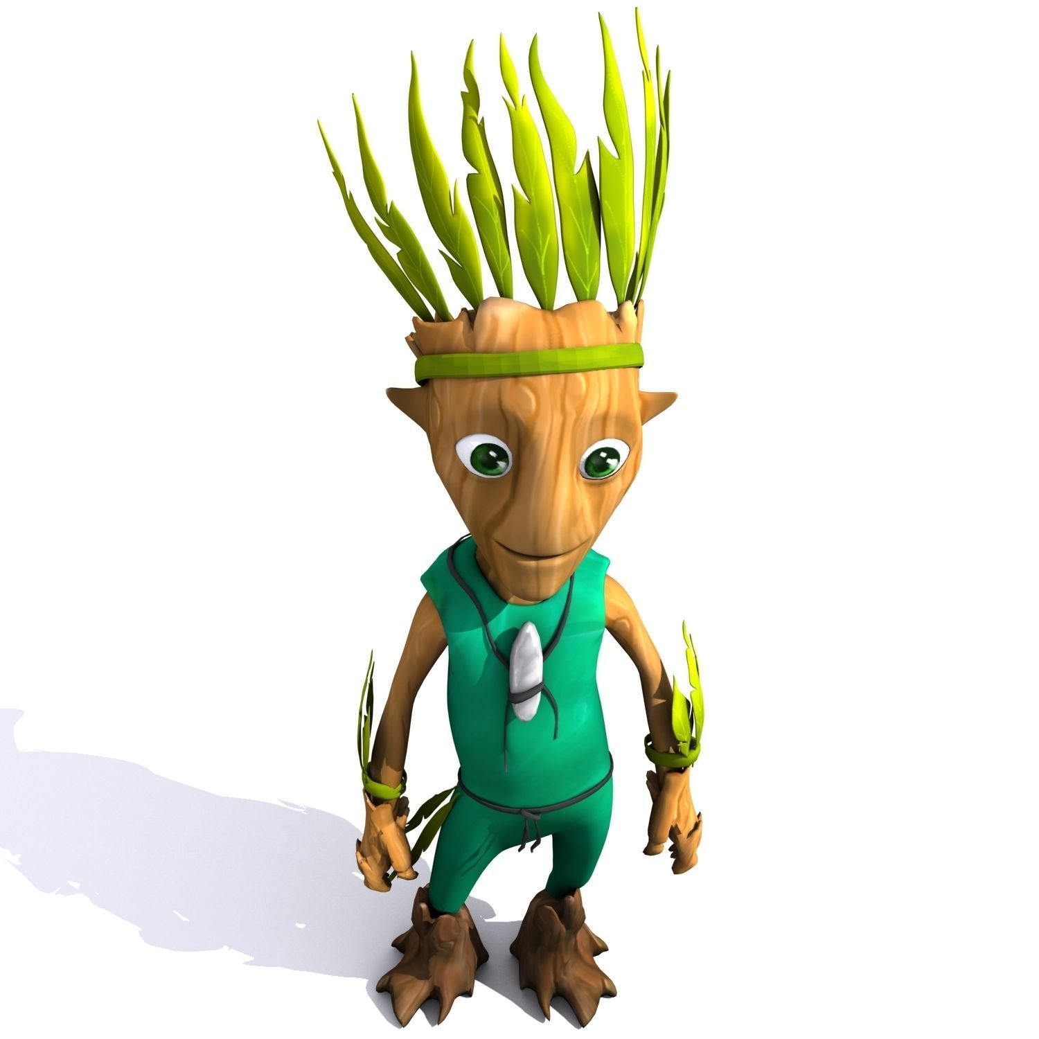 Cartoon Character Set 01 - Tree People 3D model_23