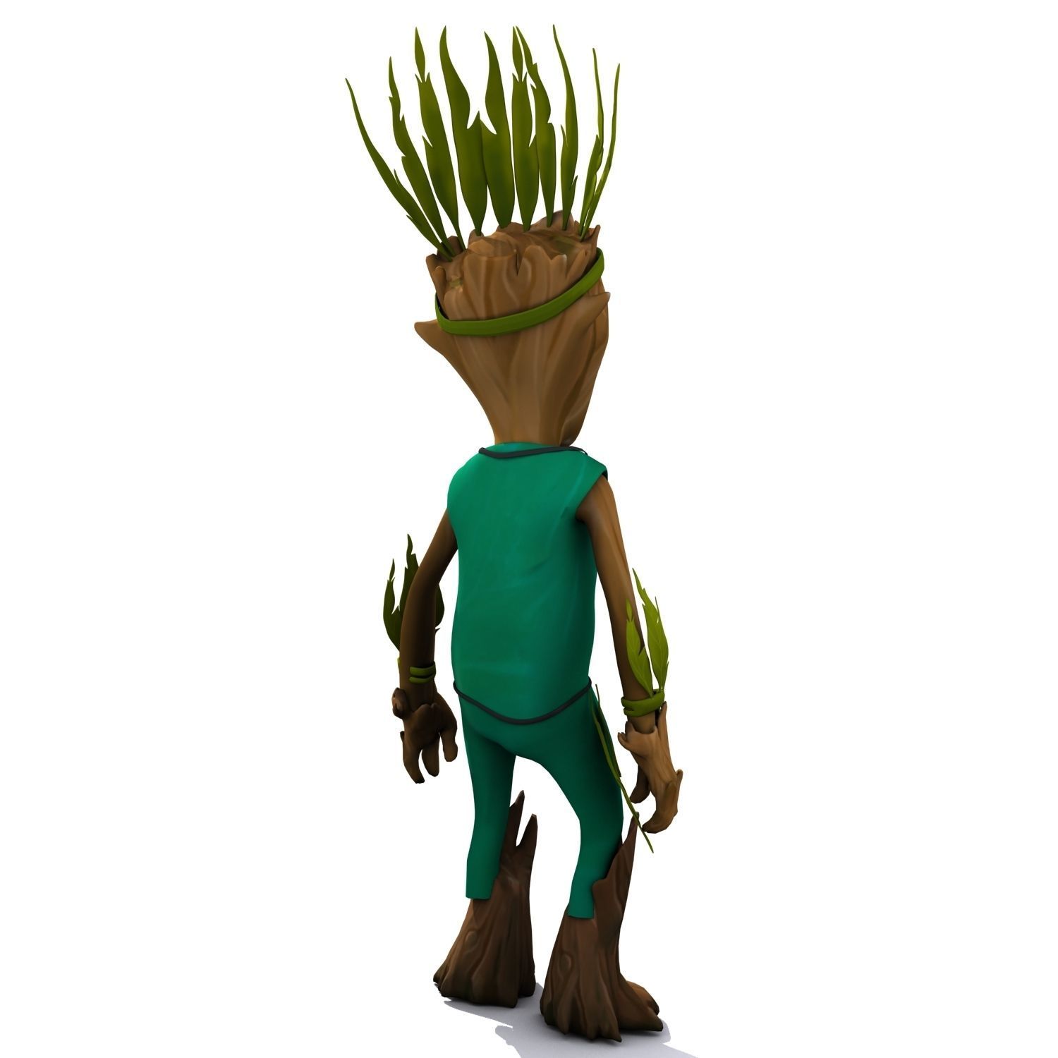 Cartoon Character Set 01 - Tree People 3D model_20