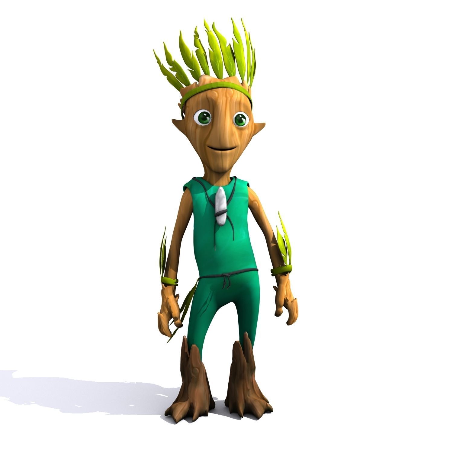 Cartoon Character Set 01 - Tree People 3D model_21