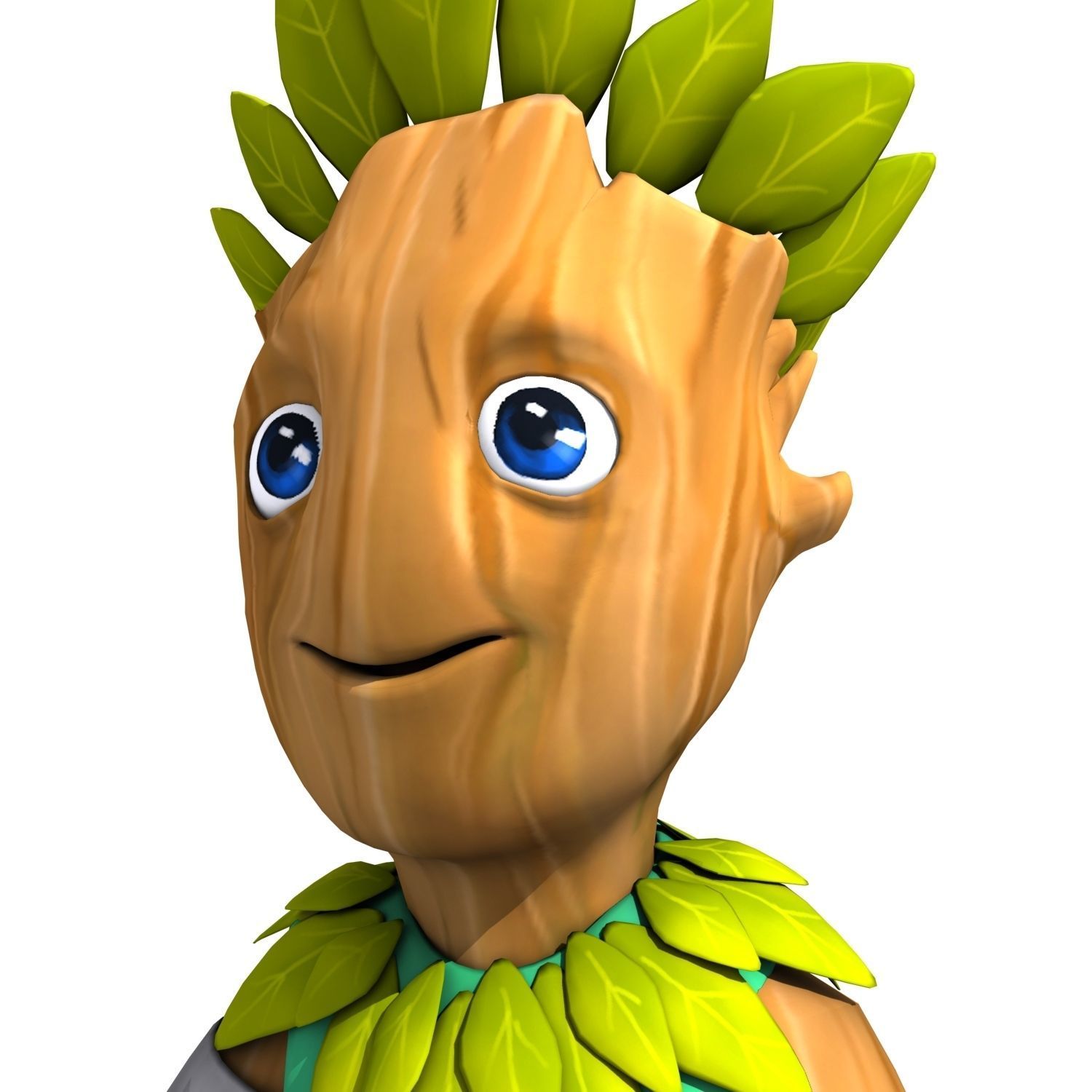 Cartoon Character Set 01 - Tree People 3D model_11
