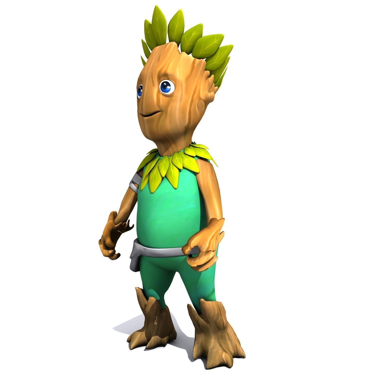 Cartoon Character Set 01 - Tree People 3D model_16