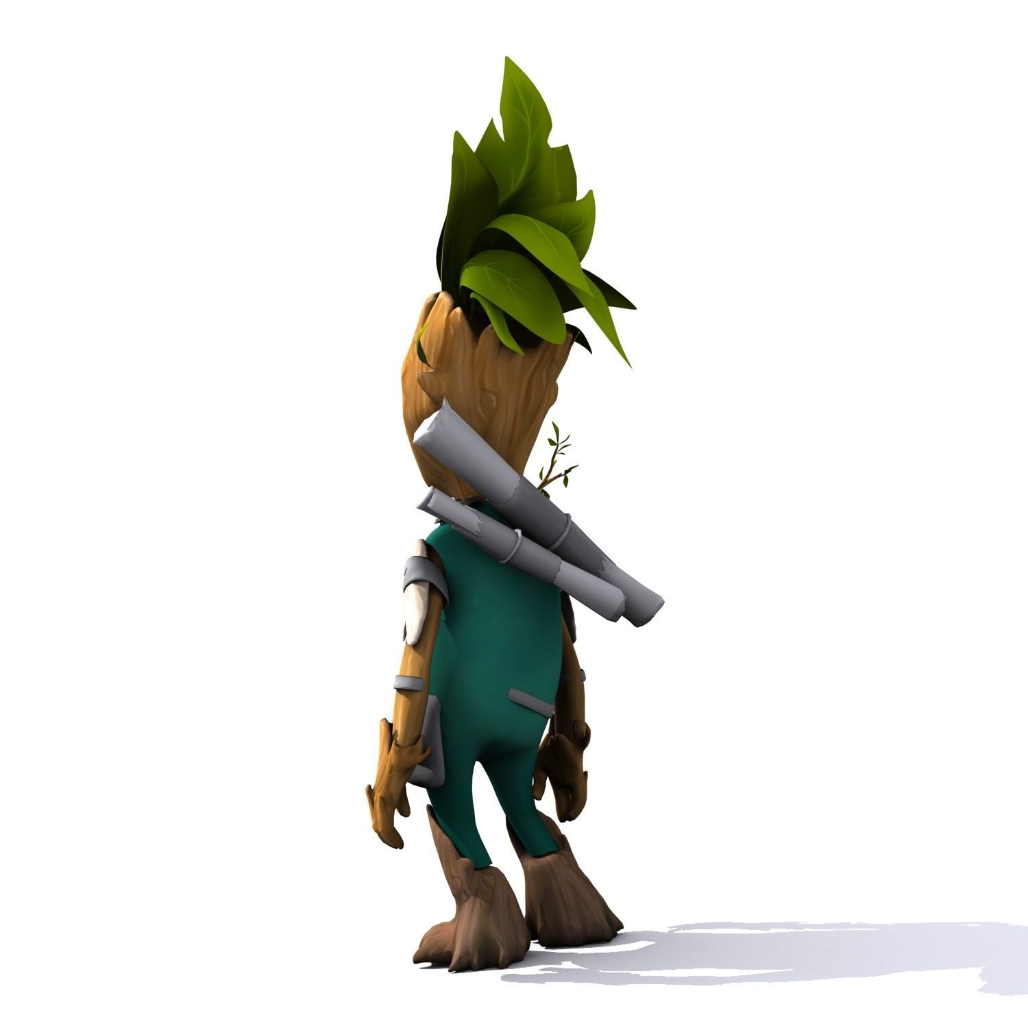 Cartoon Character Set 01 - Tree People 3D model_8