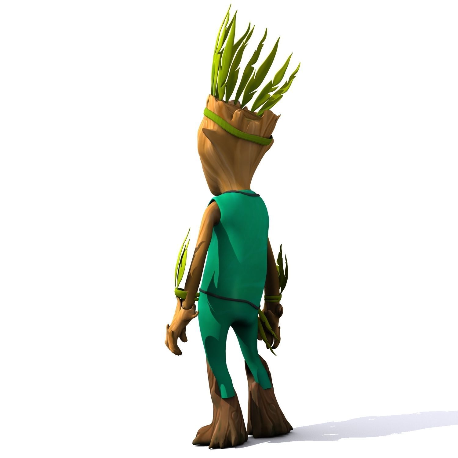 Cartoon Character Set 01 - Tree People 3D model_22