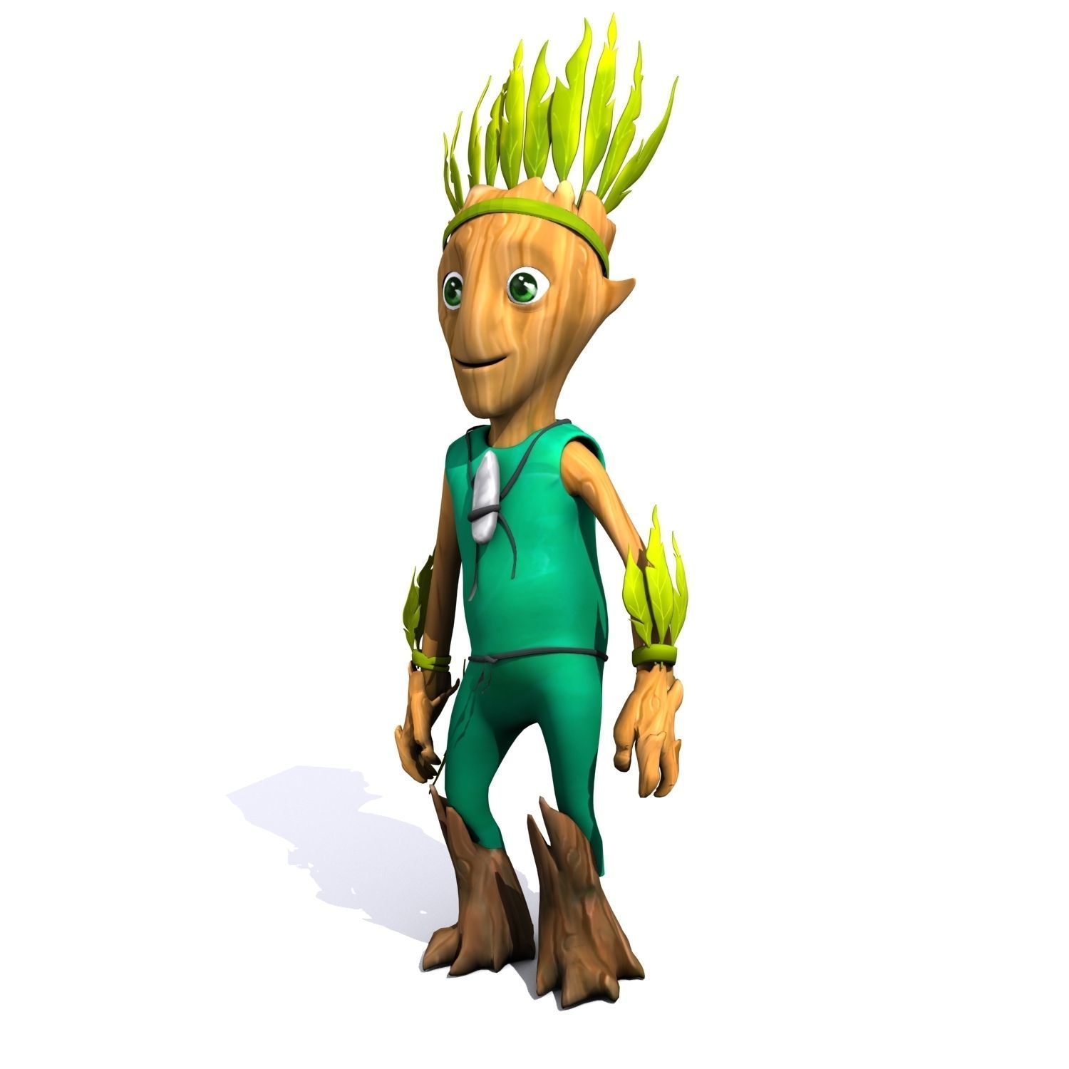 Cartoon Character Set 01 - Tree People 3D model_24