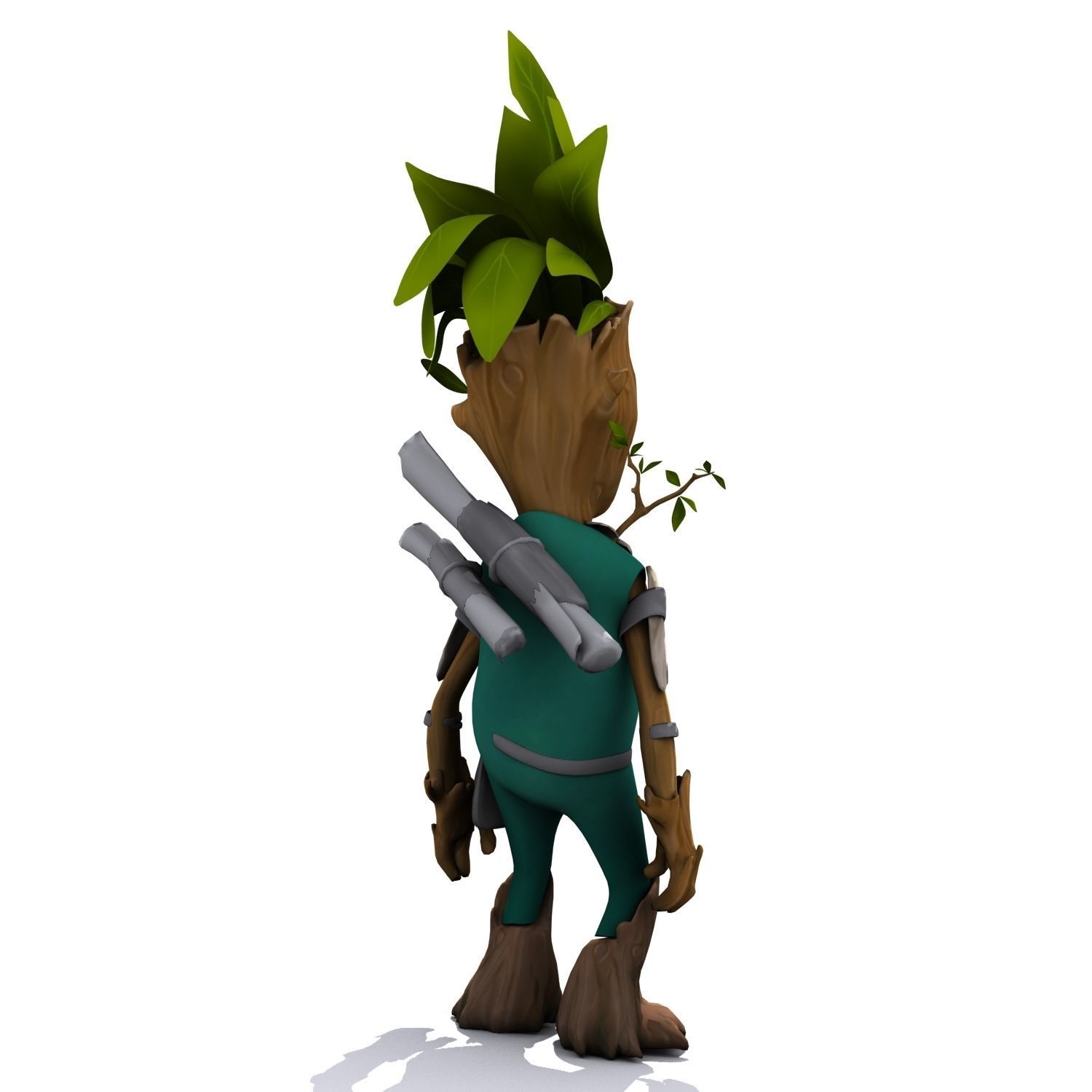 Cartoon Character Set 01 - Tree People 3D model_5