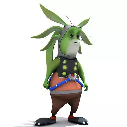 Set 02 - Cartoon Character 02 - Ear Man 3D model