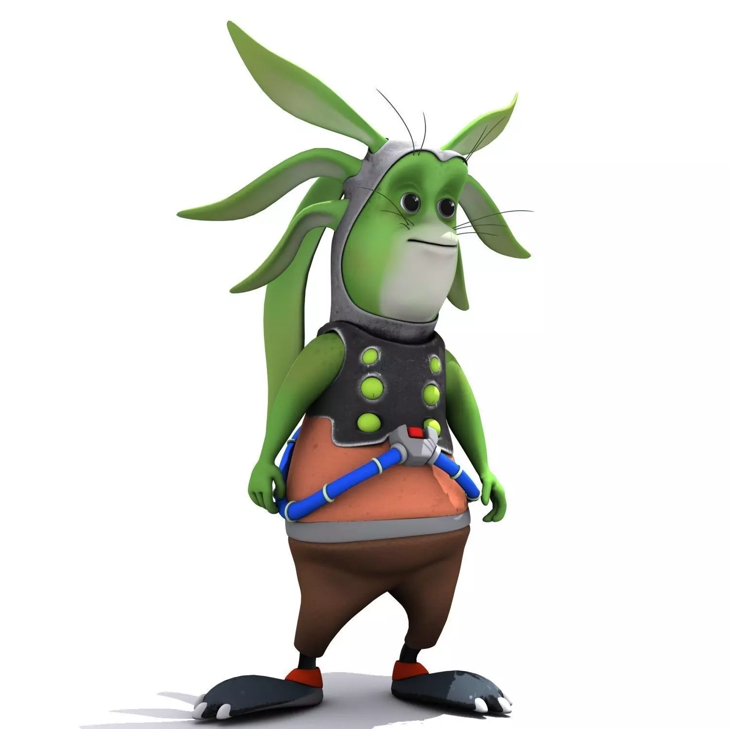 Set 02 - Cartoon Character 02 - Ear Man 3D model_0