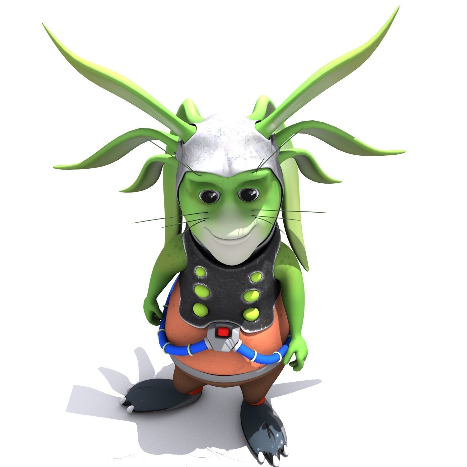 Set 02 - Cartoon Character 02 - Ear Man 3D model_3