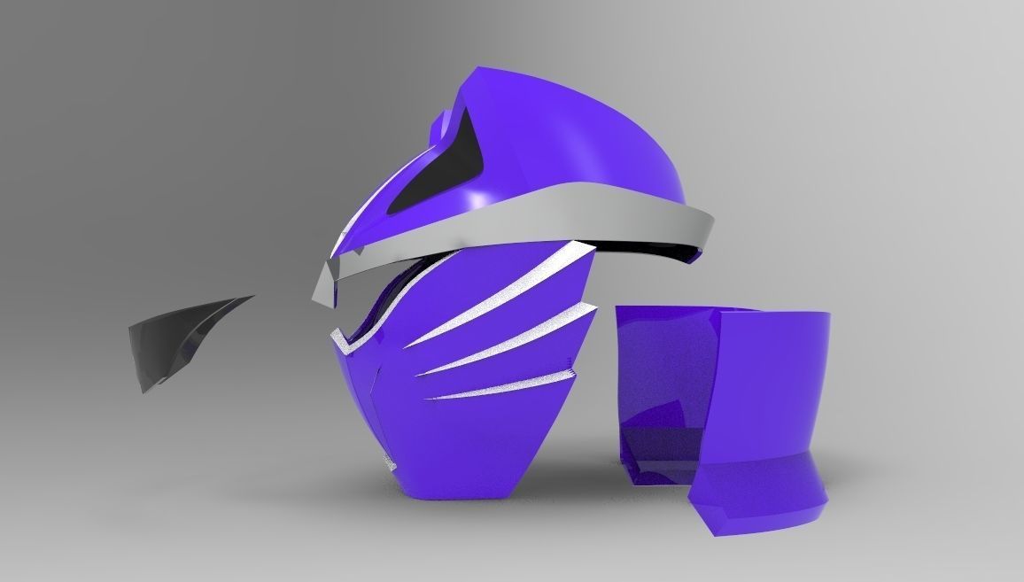 Violet Wolf Ranger from Jungle Fury for 3D printing 3D print model_4