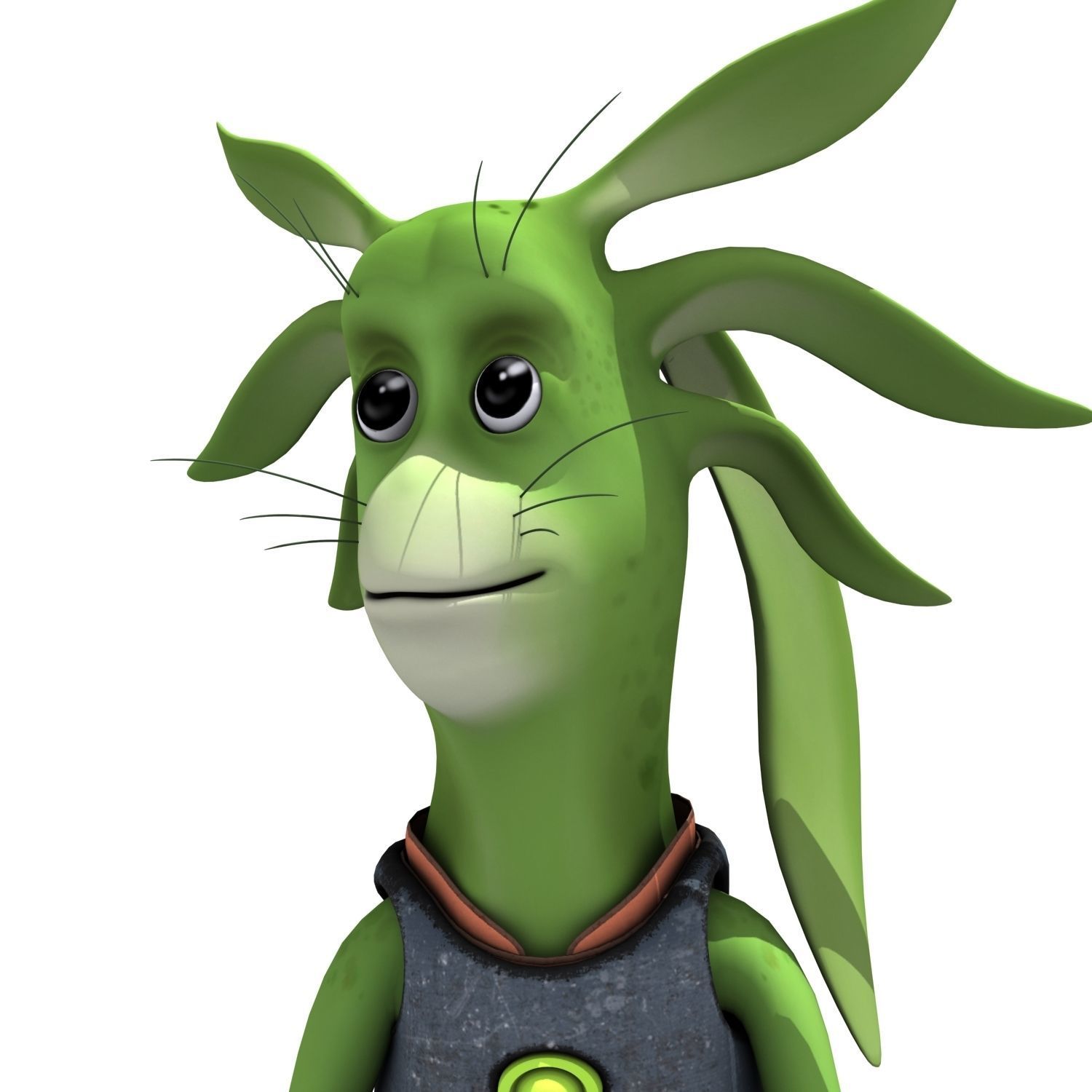 Cartoon Character Set 02 - Ear Man 3D model_7