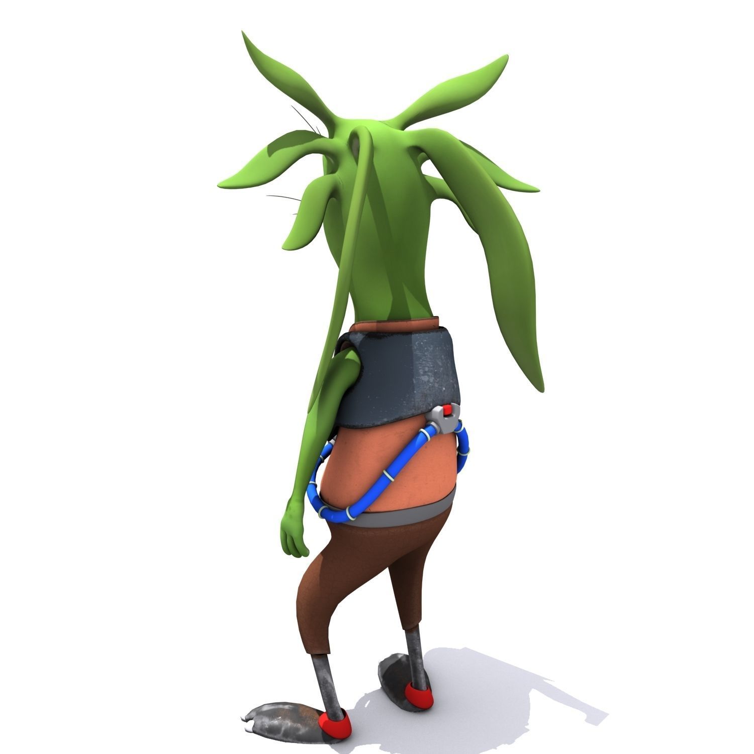 Cartoon Character Set 02 - Ear Man 3D model_6