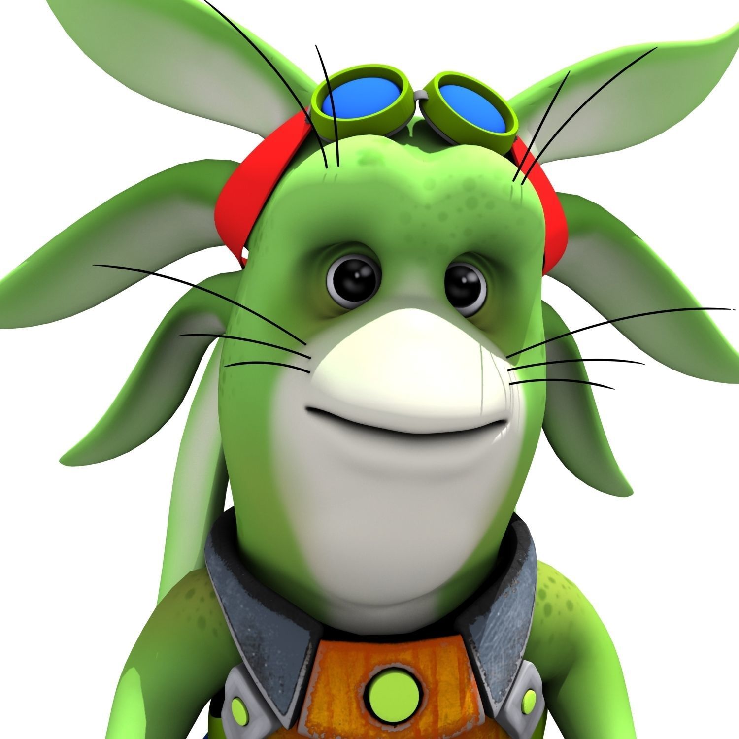 Cartoon Character Set 02 - Ear Man 3D model_16