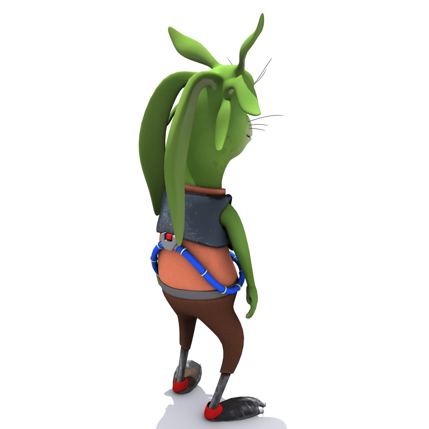 Cartoon Character Set 02 - Ear Man 3D model_4