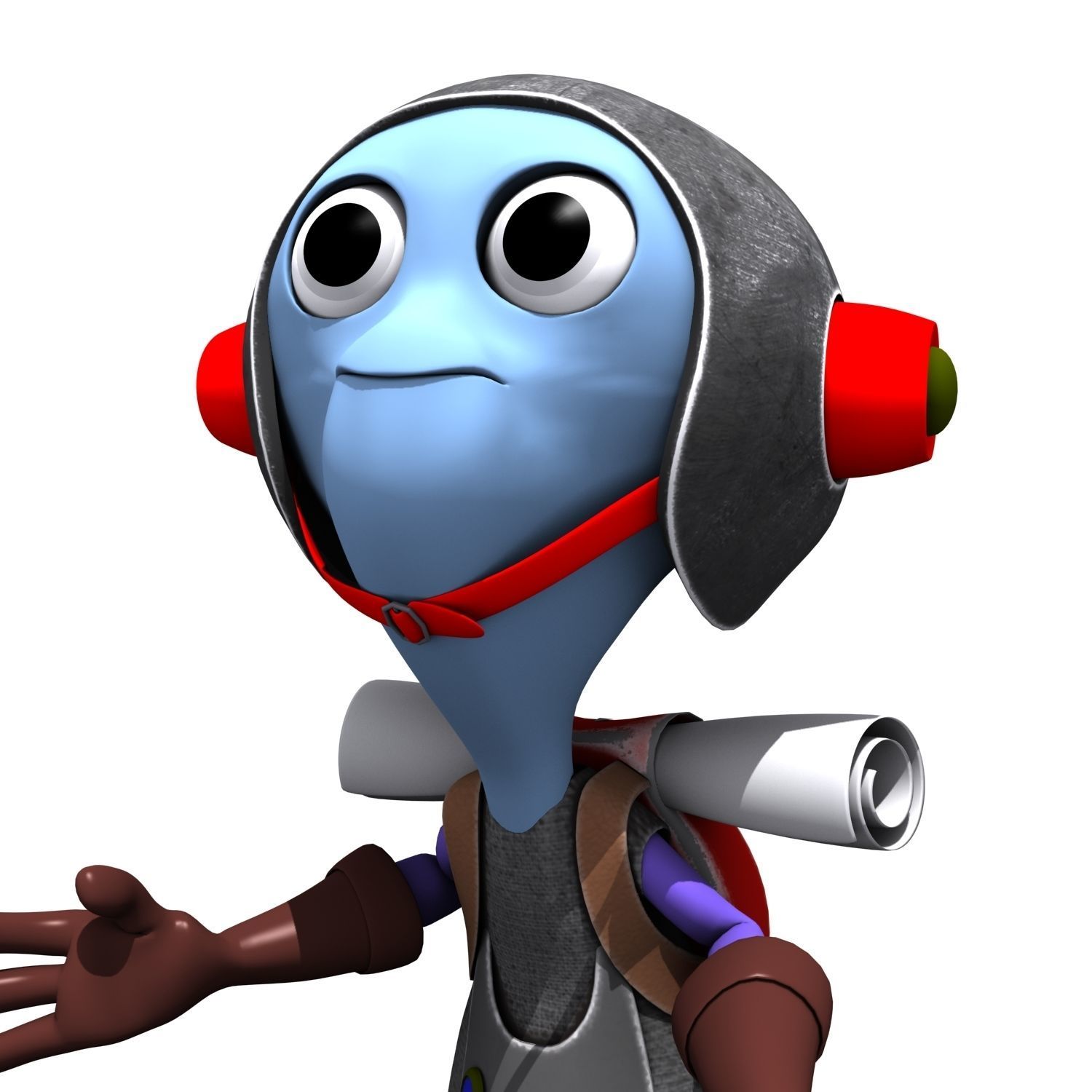 Cartoon Character Set 03 - Cuties 3D model_27