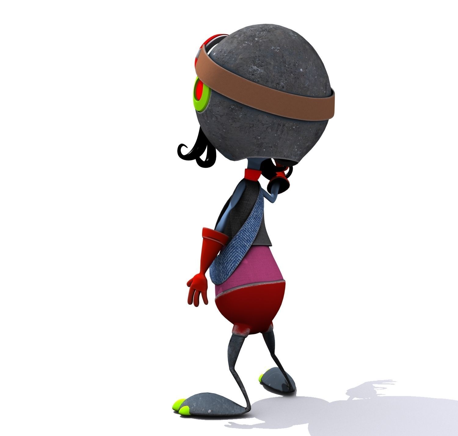 Cartoon Character Set 03 - Cuties 3D model_3