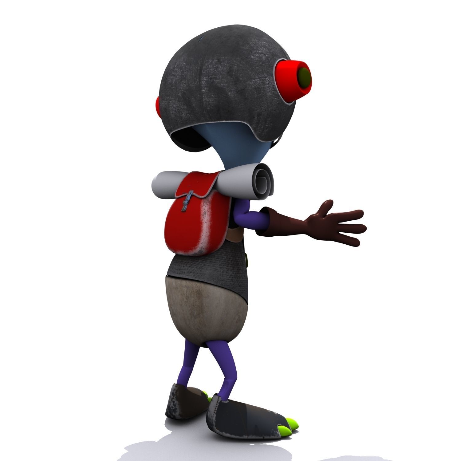 Cartoon Character Set 03 - Cuties 3D model_23