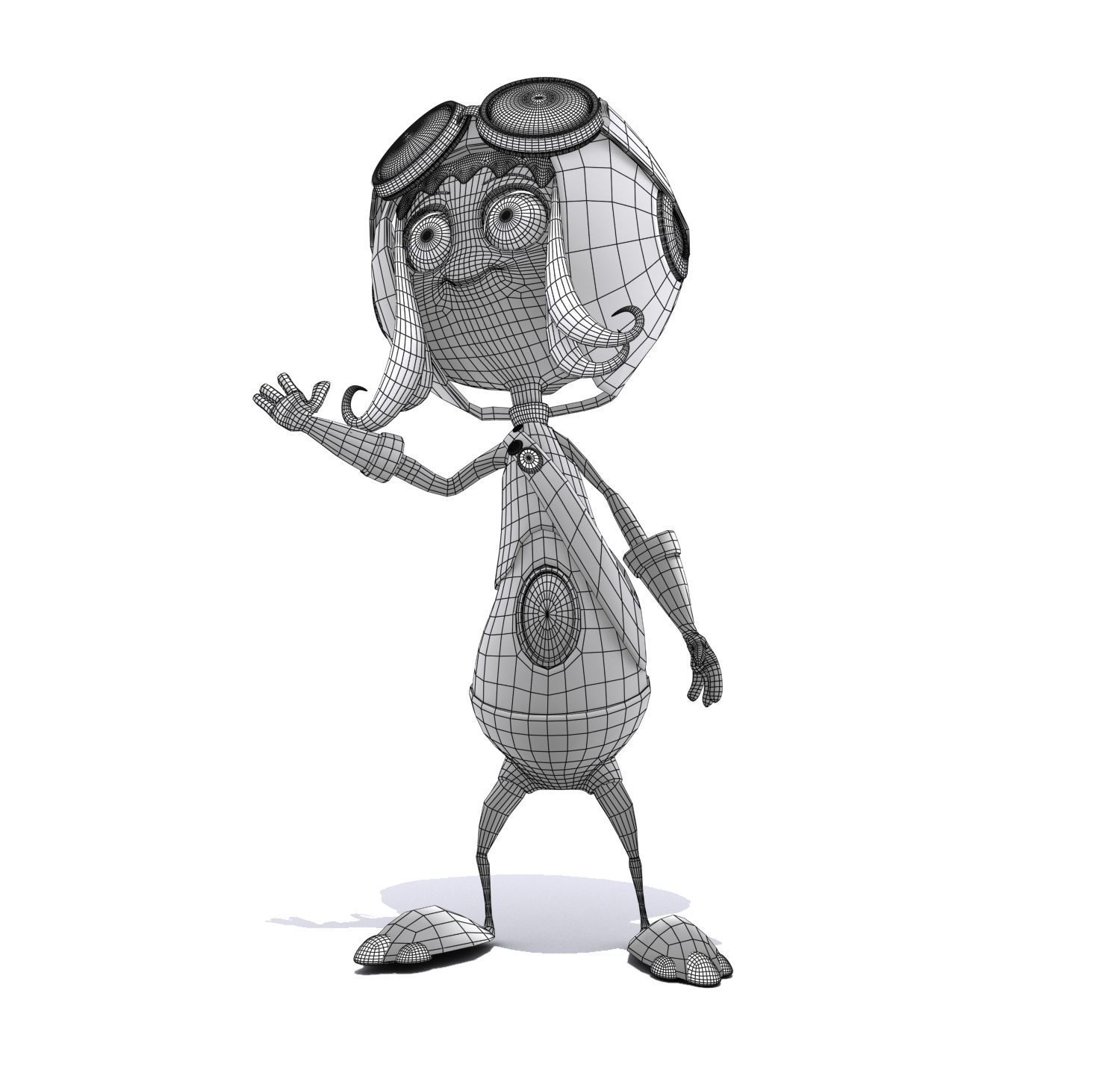 Cartoon Character Set 03 - Cuties 3D model_10