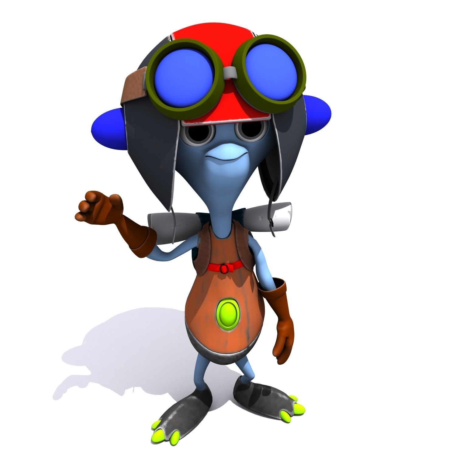 Cartoon Character Set 03 - Cuties 3D model_14