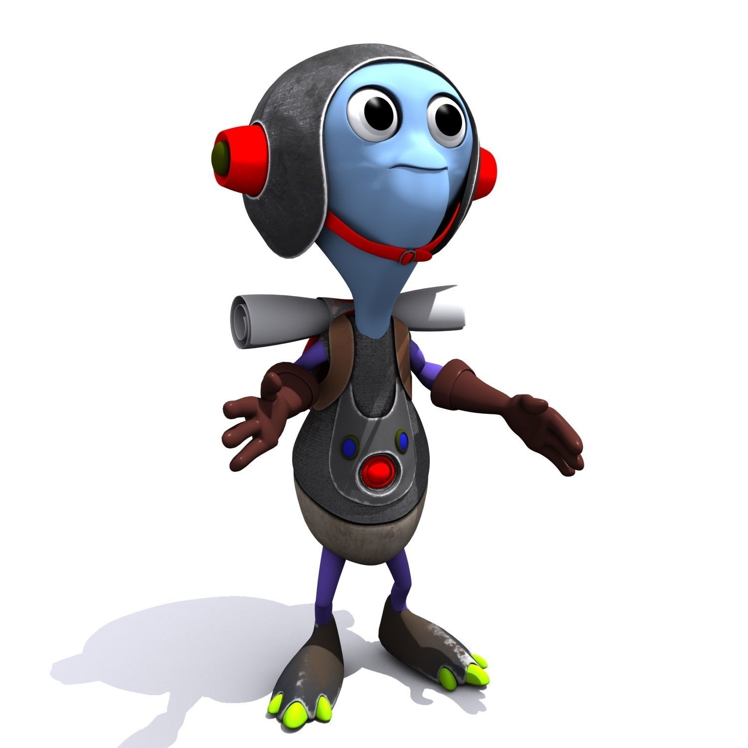 Cartoon Character Set 03 - Cuties 3D model_24