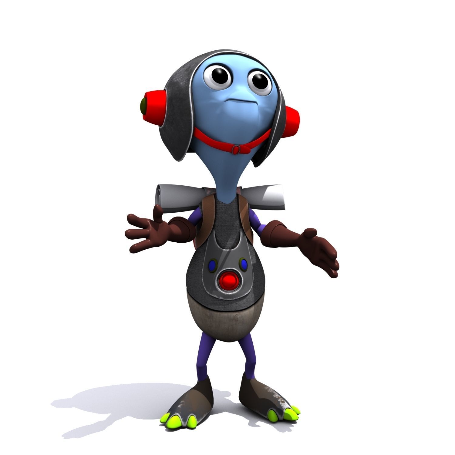 Cartoon Character Set 03 - Cuties 3D model_22