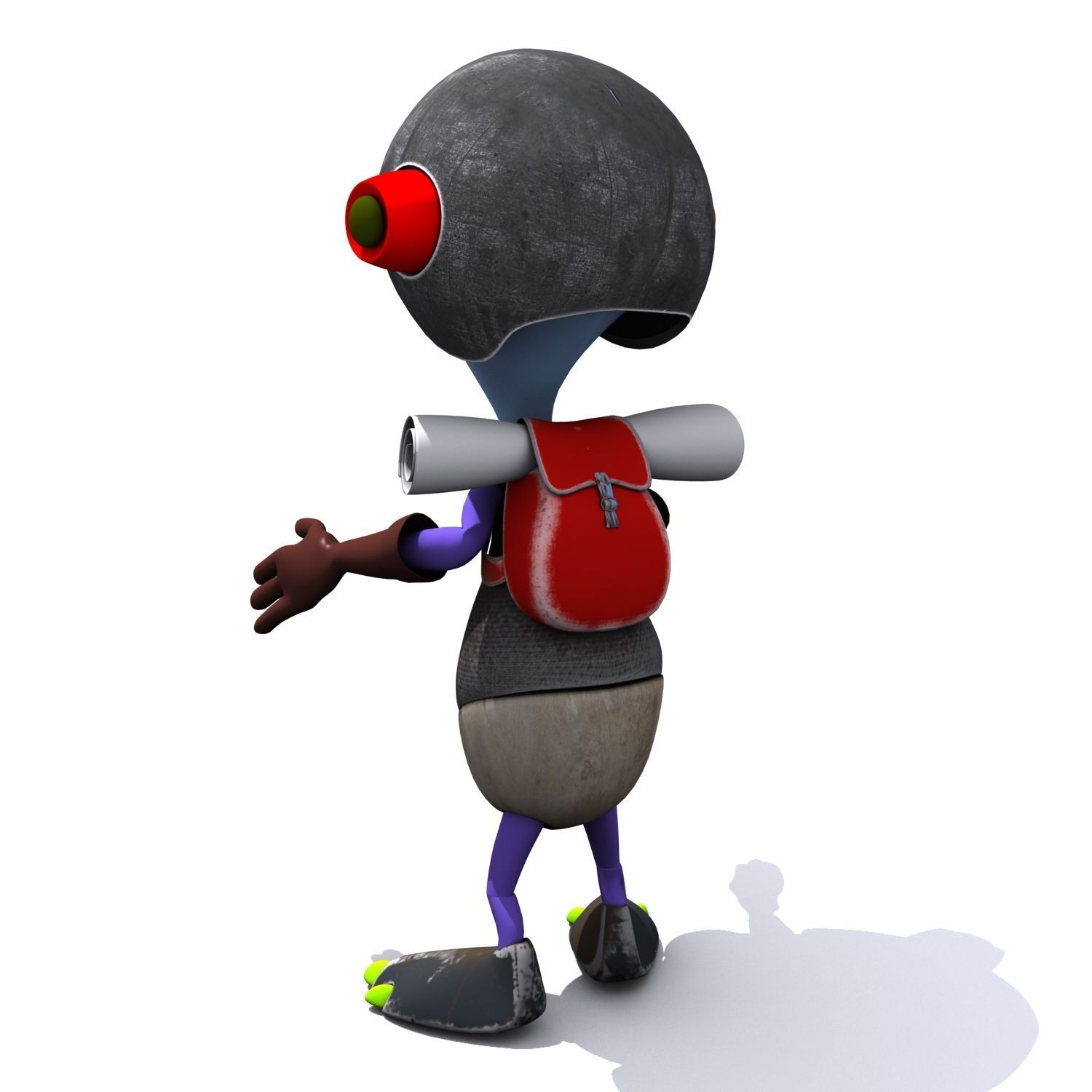 Cartoon Character Set 03 - Cuties 3D model_21