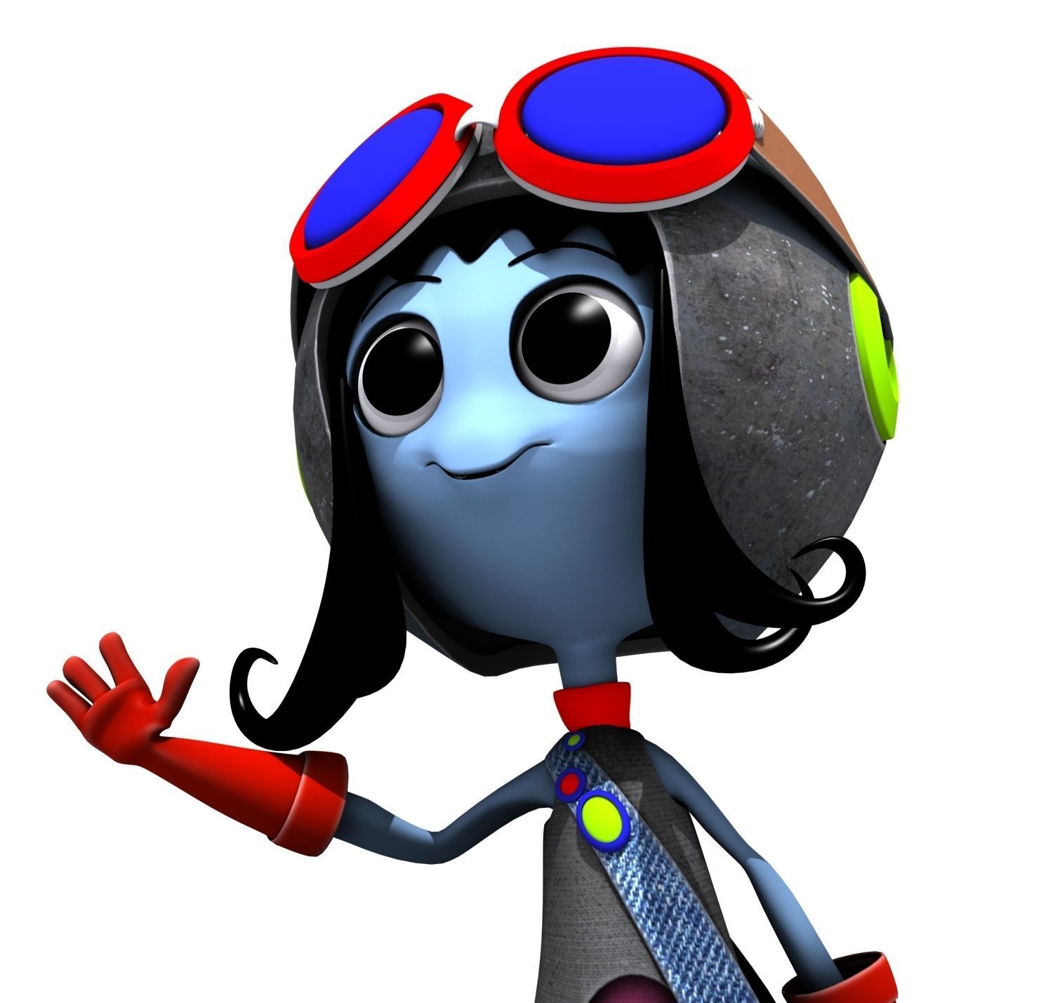 Cartoon Character Set 03 - Cuties 3D model_5