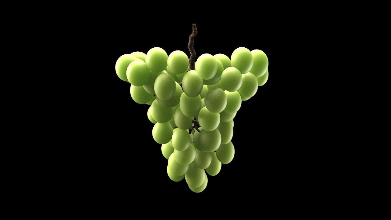 Green Grape 3D model CGTrader