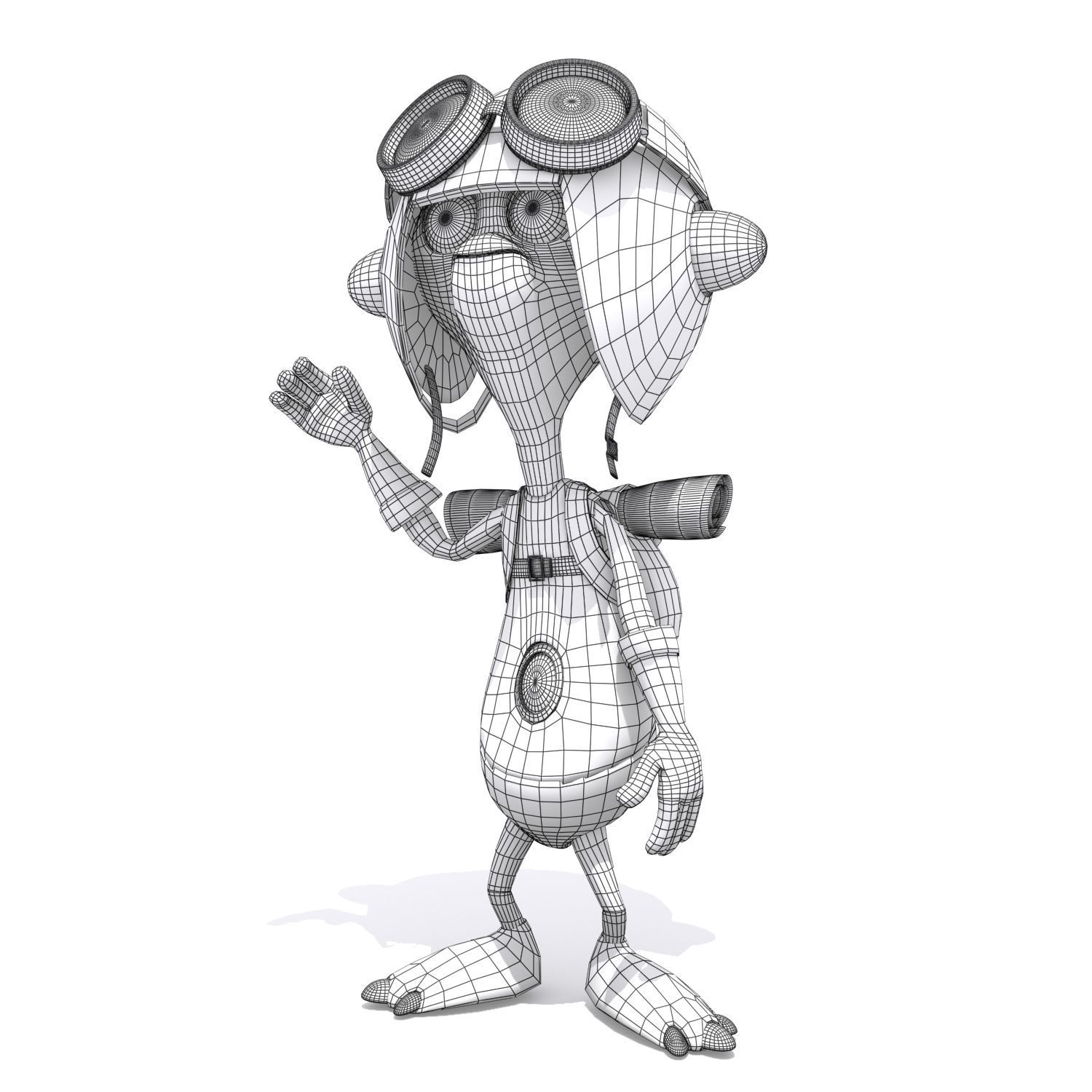 Set 03 - Cartoon Character 02 - Cuties 3D model_7