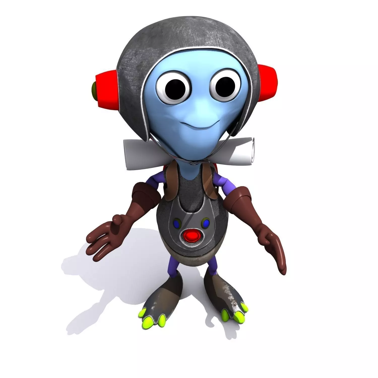 Set 03 - Cartoon Character 03 - Cuties 3D model_0